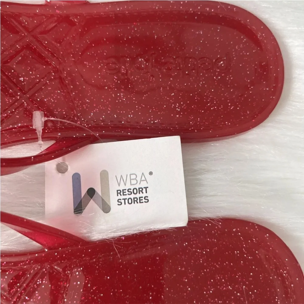 Women’s Sandals Resort-wear Jelly Bow Flip-flops Hot Pink Cruise Vacation - Picture 4 of 9